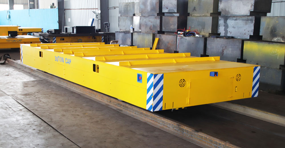 無錫客戶訂購的三臺軌道搬運車順利交付