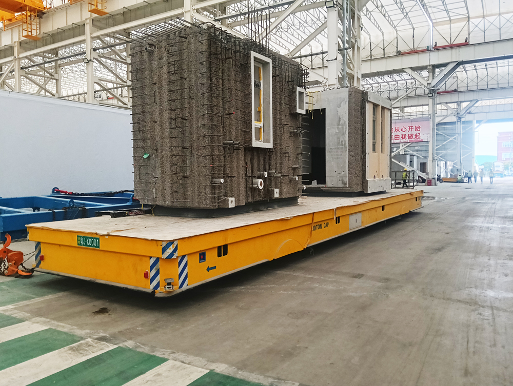 13米舵輪全向車(chē)-磁導(dǎo)航AGV成功交付江門(mén)客戶(hù) 助力重型水泥房體高效轉(zhuǎn)運(yùn)！